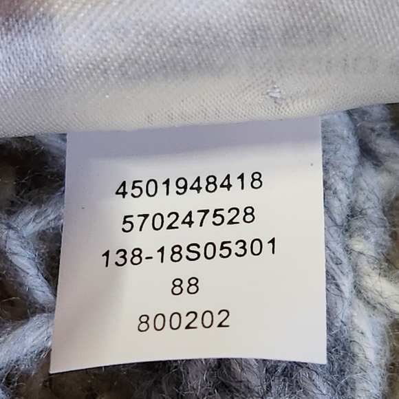 Soma Frost/Moonlight Cable Knit Ruana Wrap Shawl One Size Cozy Neutral - Picture 8 of 8